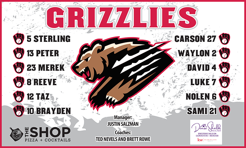 Grizzlies Rookies Minor League Banner