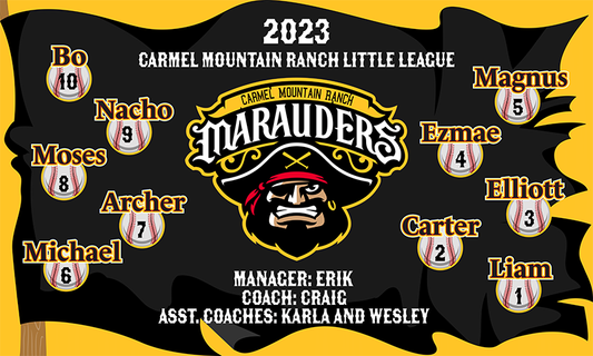 Marauders Minor League Banner