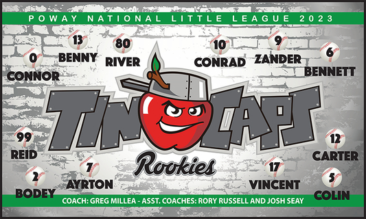 Tin Caps Rookies Minor League Banner