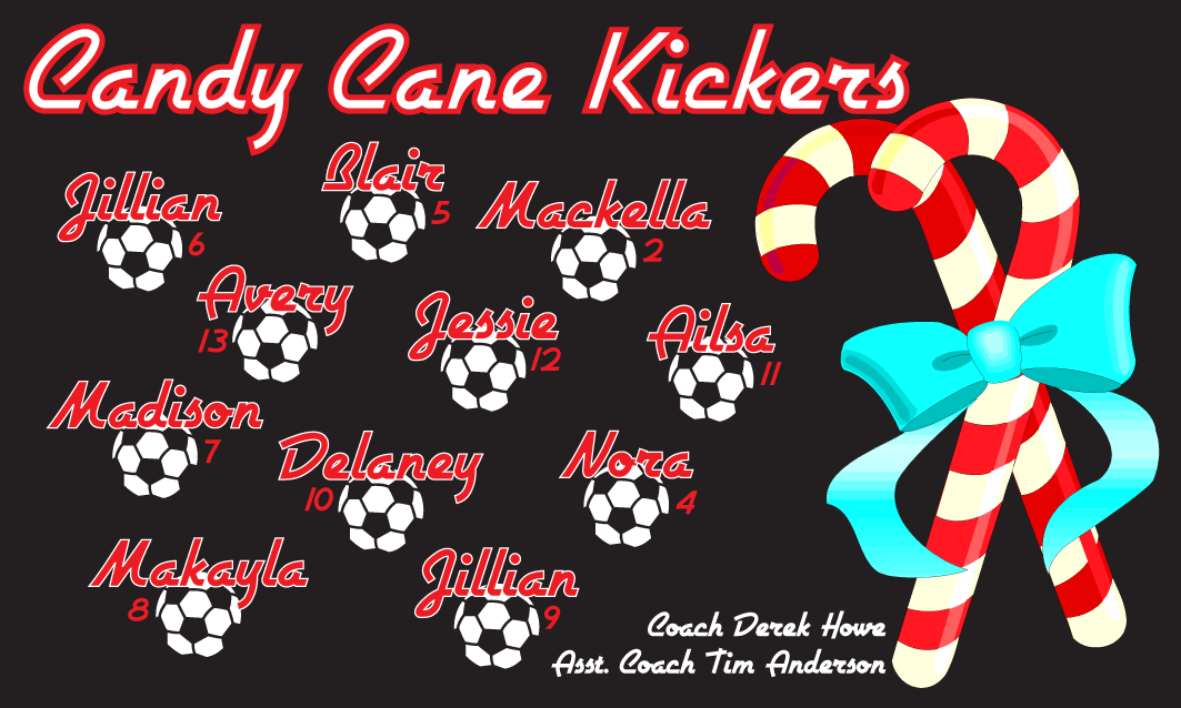 Candy Cane Kickers